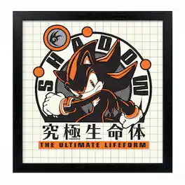PopMarket - Sonic the Hedgehog - Ultimate Lifeform - 12x12 Gel-Coat Framed - Multicolor