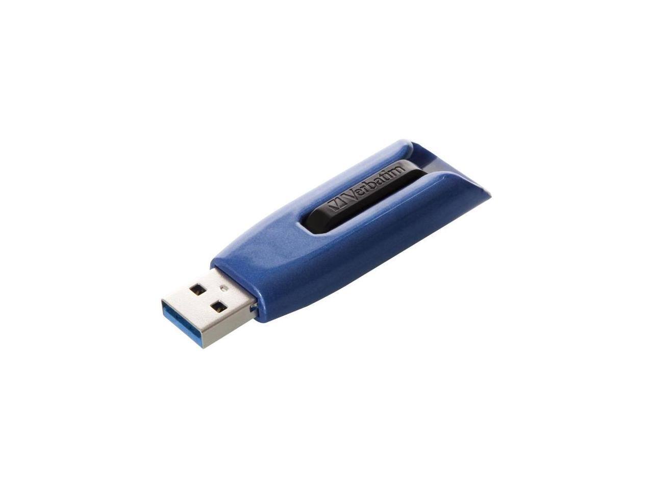 Alt View 1. Verbatim - Verbatim Store 'n' Go 64 GB USB 3.0 Flash Drive - Blue - Blue.