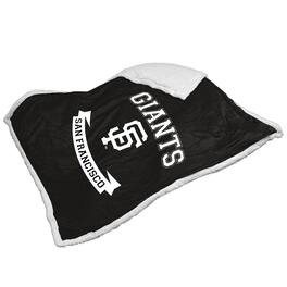 Logo Brands - San Francisco Giants 50" x 60" Sherpa Blanket - Multicolor