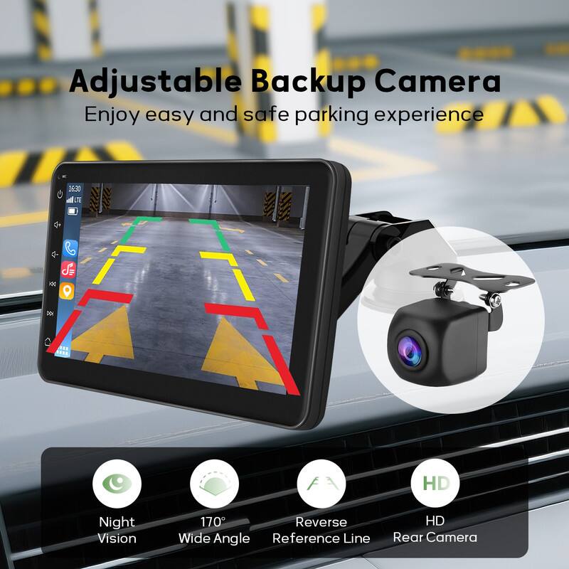 Adjustable Backup Camera  
Enjoy easy and safe parking experience  

16:30 LTE  
Night Vision  
170° Wide Angle  
Reverse Reference Line  
HD Rear Camera