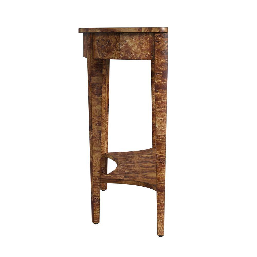 Alt View 1. Butler Specialty - Astor 54"W Demilune Console Table - Light Brown.