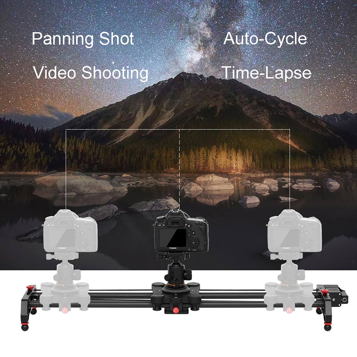Panning Shot  
Video Shooting  
Auto-Cycle  
Time-Lapse