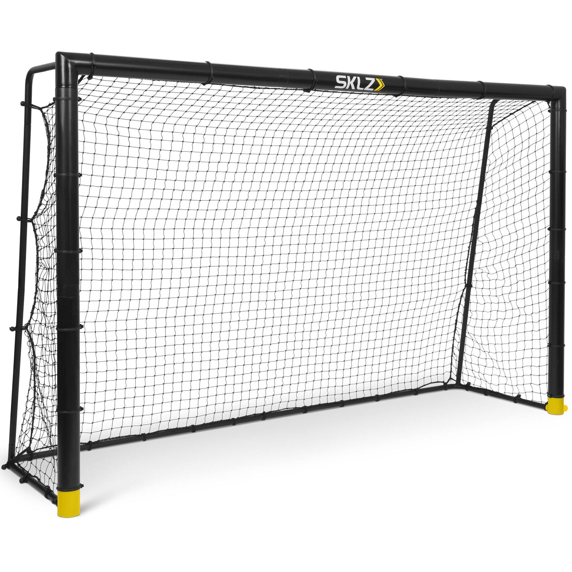 Front. SKLZ - SKLZ 8.5' x 5' Soccer Trainer Goal - Black - Black.
