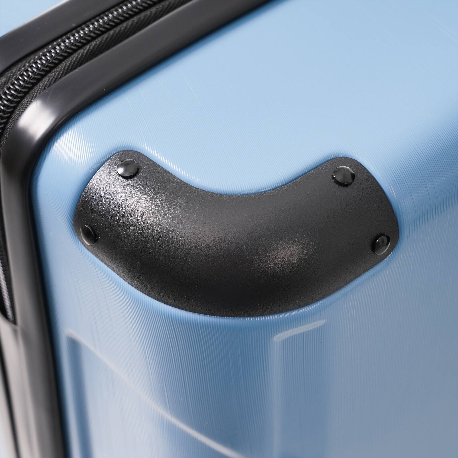 Alt View 7. Loheer - Loheer 20-Inch Hardshell Carry-On Luggage, Lightweight ABS Suitcase with Spinner Wheels and TSA Lock, Blue-Gray - Blue-gray.