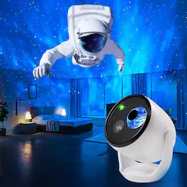 ACJPR - Galaxy Projector, 4K 3D Holographic Star Projector with 90+ Dynamic Themes, Bluetooth Speaker, Remote, Night Light