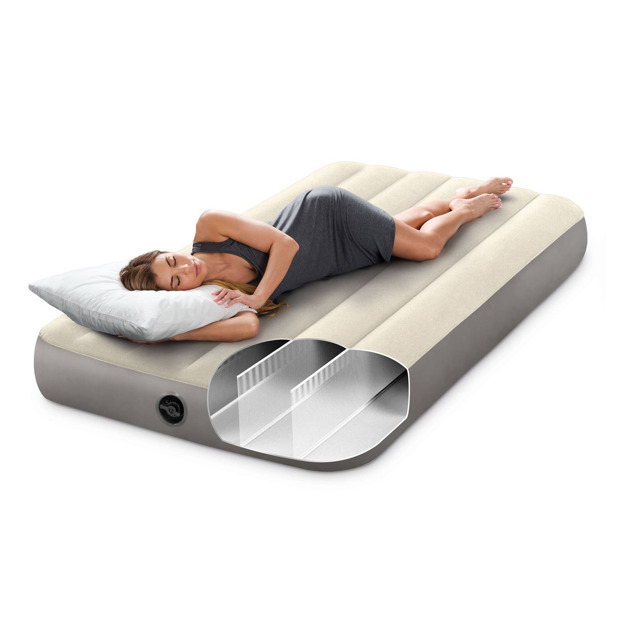 Alt View 5. Intex - Intex 64101E Dura-Beam Standard Series Single Height Inflatable Airbed, Twin - Beige.