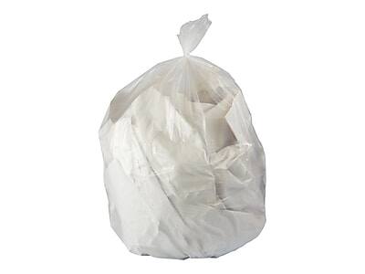 Front. Heritage Bag - AccuFit 55 Gallon Industrial Trash Bag, 40" x 53", Low Density, 0.9 Mil, 50 Bags/Box - Clear.