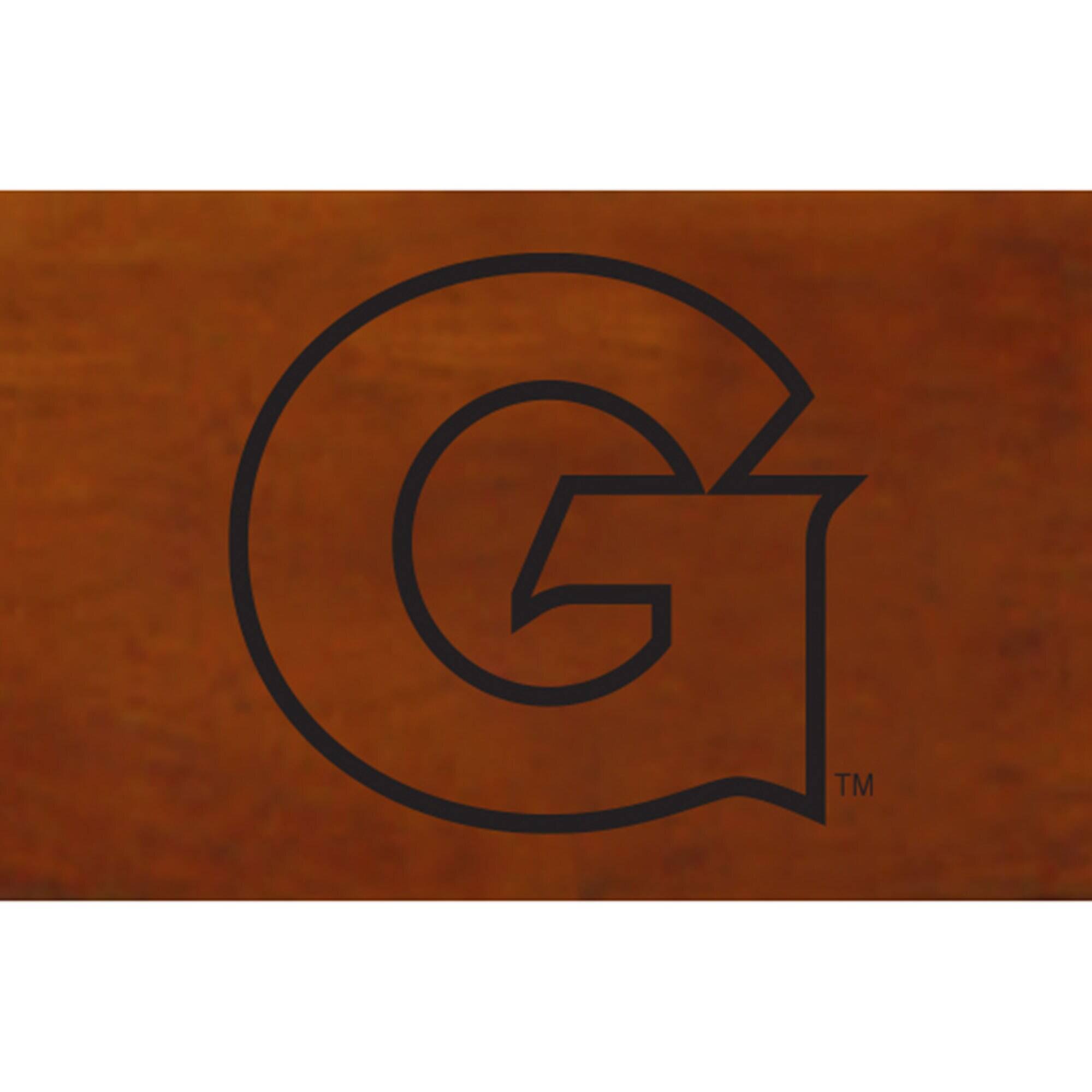 Alt View 1. Jardine - Black Georgetown Hoyas Captain's Chair with Cherry Crown - Black.