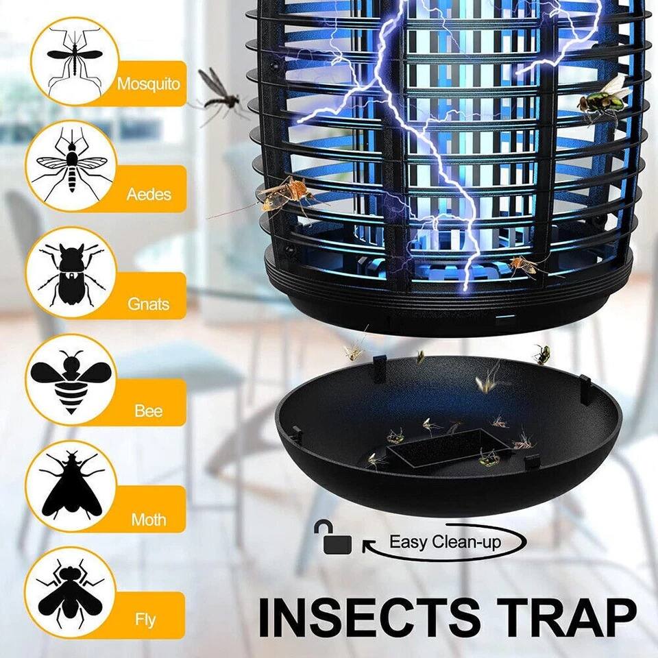 Mosquito  
Aedes  
Gnats  
Bee  
Moth  
Fly  

Easy Clean-up  

INSECTS TRAP