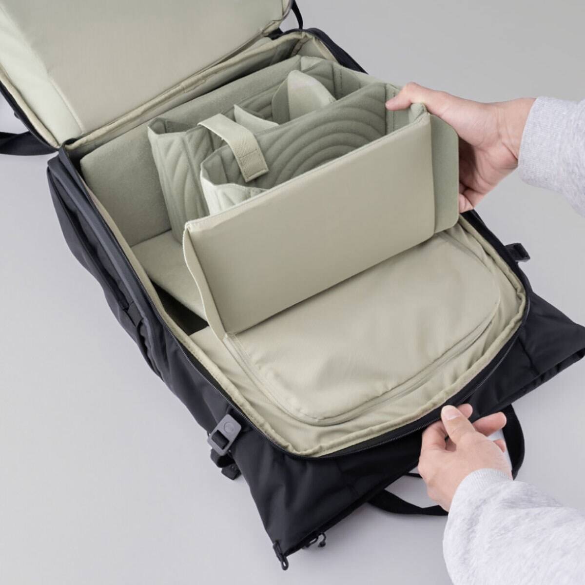 Alt View 9. PGYTECH - PGYTECH OneGo Roamer Camera Tote Backpack - 25L, Matte Black.