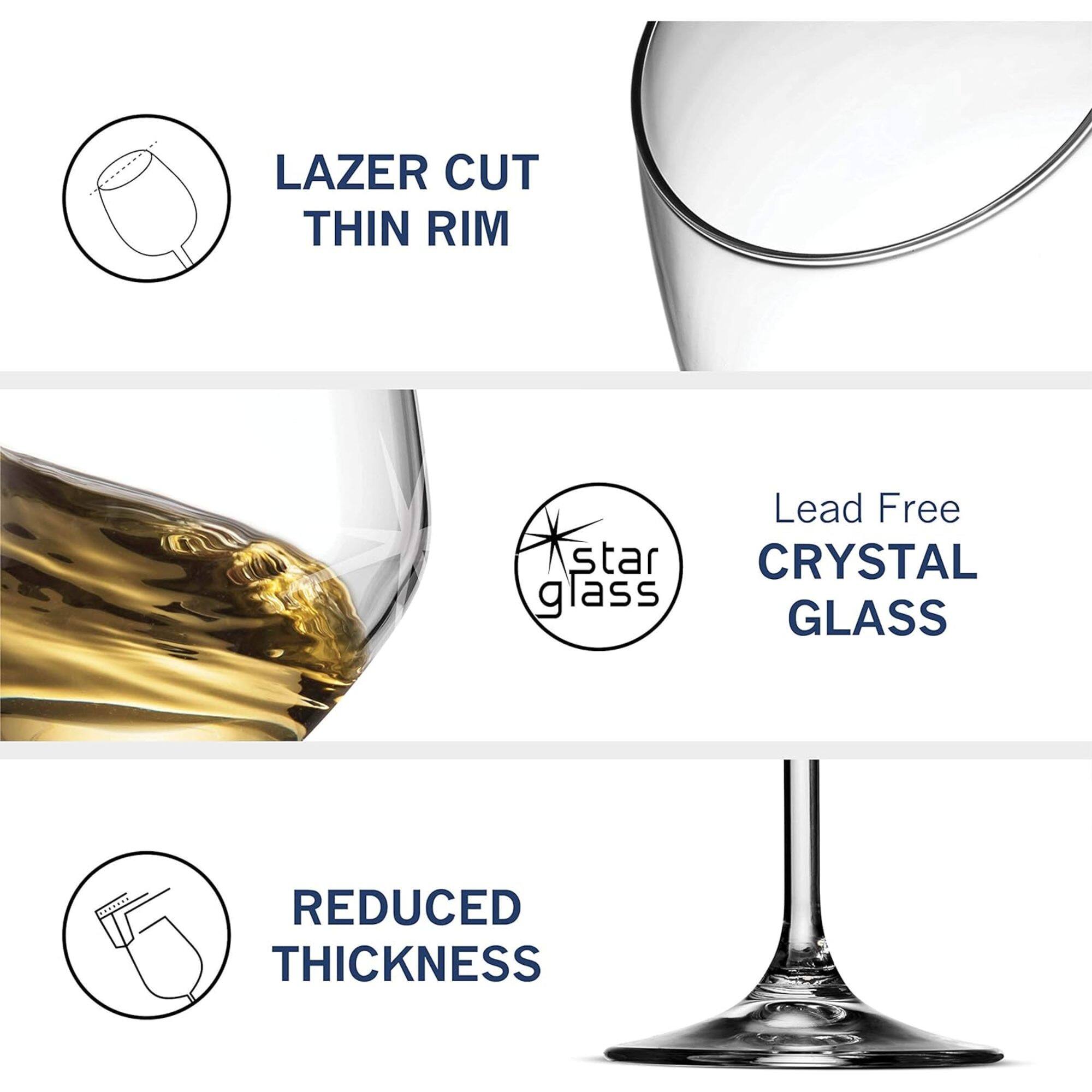 LAZER CUT THIN RIM  
Lead Free  
CRYSTAL GLASS  
REDUCED THICKNESS