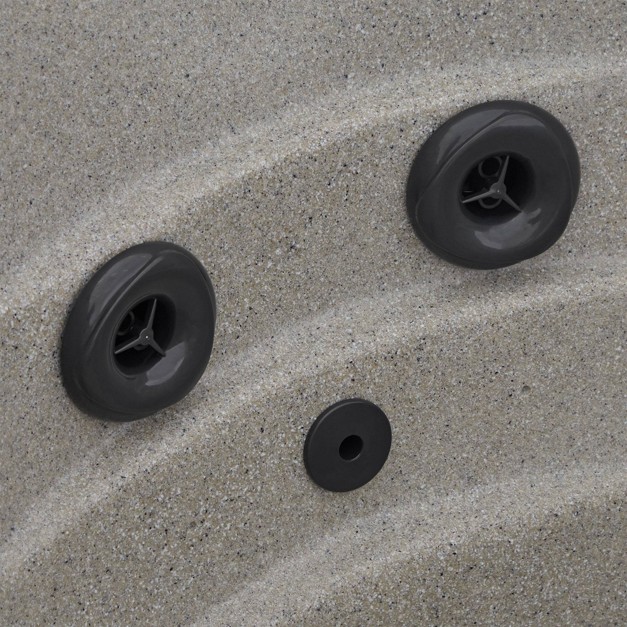 Alt View 8. Lifesmart - LifeSmart LS100 Sand 4 Person Plug and Play Square Hot Tub Spa with Black Cover - Beige.