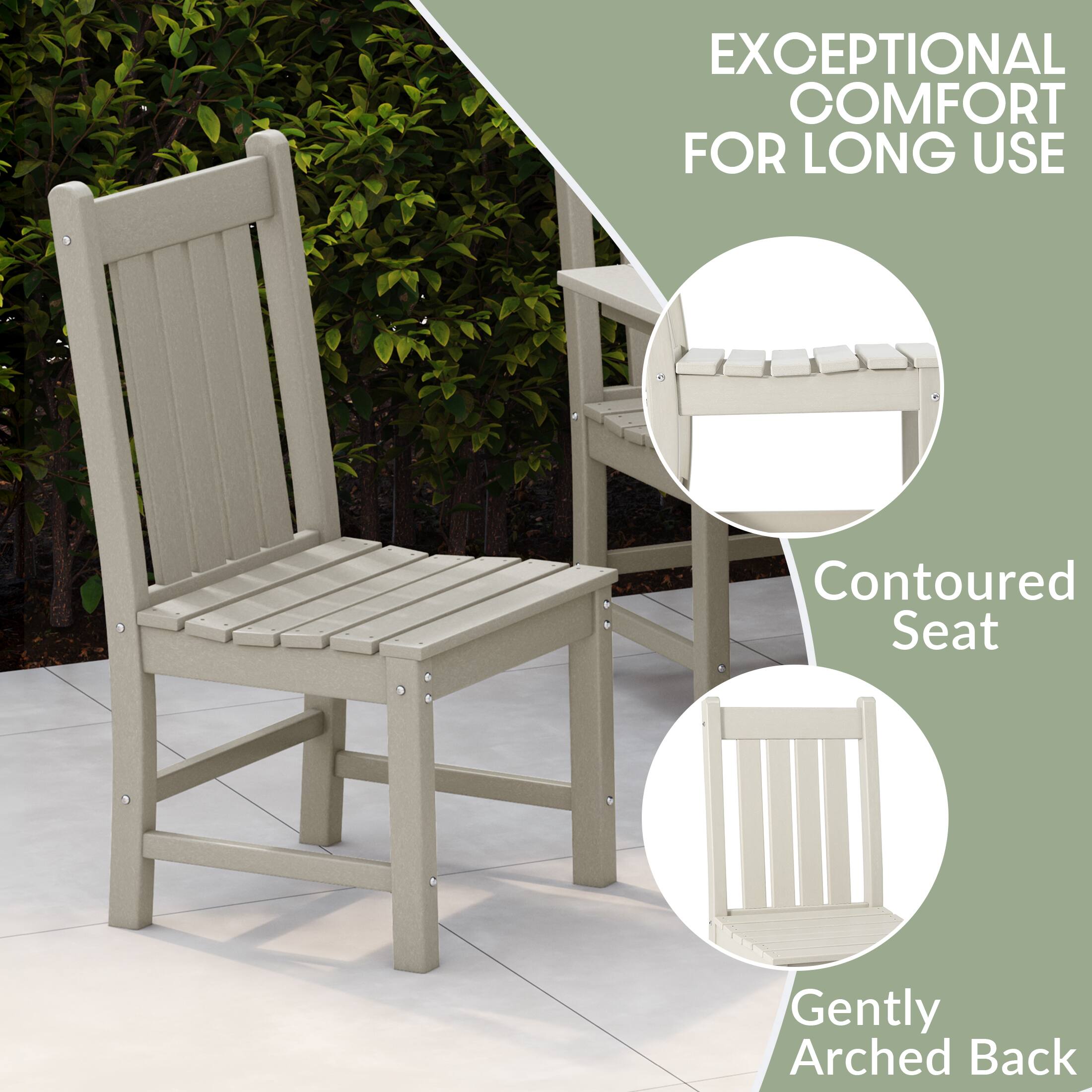 EXCEPTIONAL COMFORT FOR LONG USE

Contoured Seat

Gently Arched Back