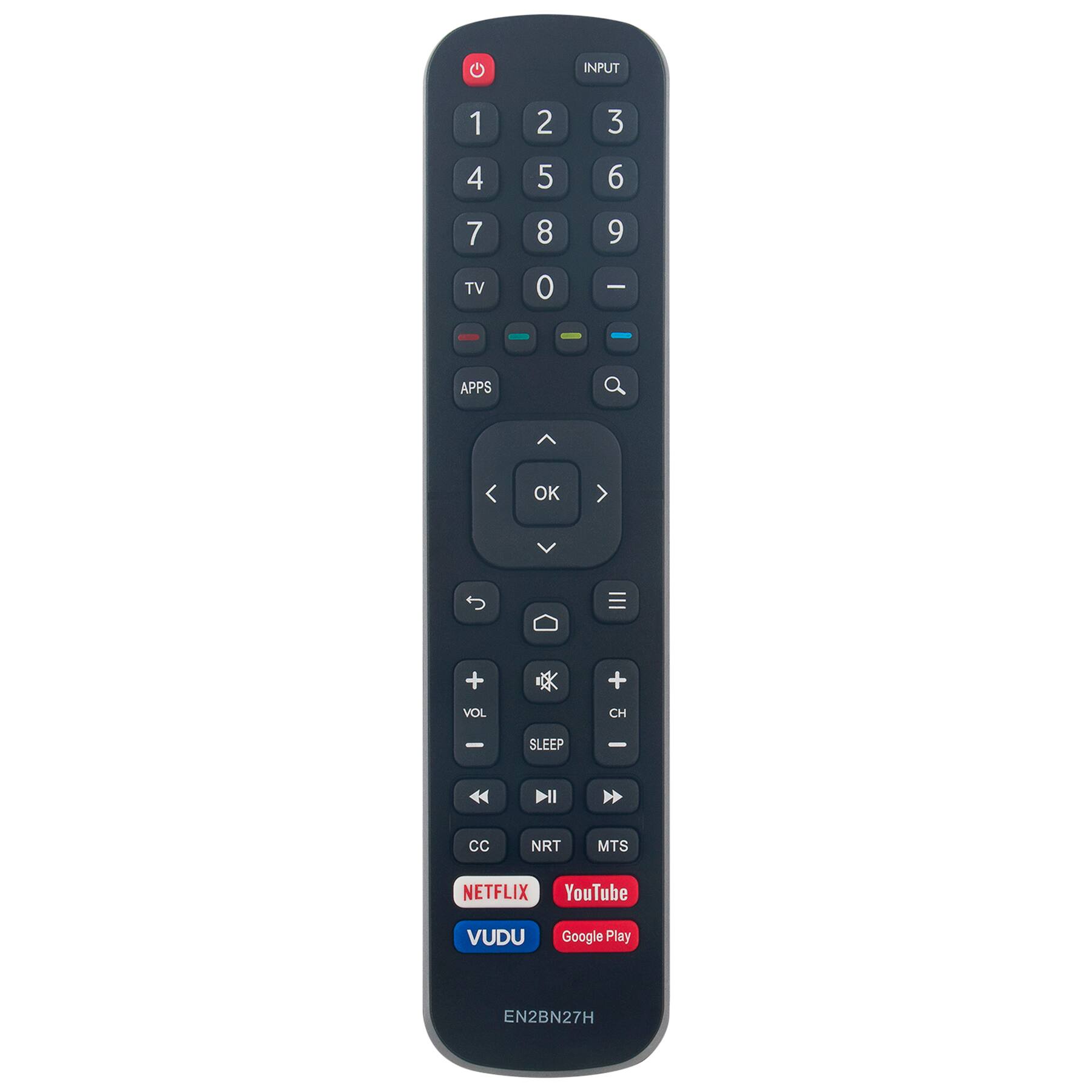 ALLIMITY - EN2BN27H Replacement Remote, Fit for Hisense TV 32H5590F 40H5070F 43H5080F 50H6070F 55H6030F 32H5500F 43H5050F 50H6020F - Black