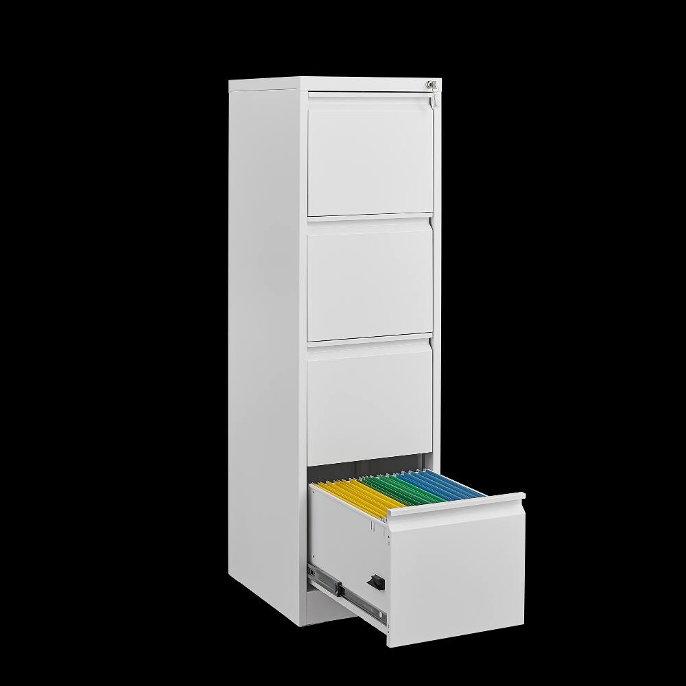 Alt View 1. Loheer - Loheer 4 Drawer Vertical File Cabinet with Lock Narrow Steel Storage Cabinet for A4 Legal Letter Files.