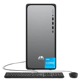 HP - OmniDesk Desktop M02-0010 PC - Meteor Silver, Jack Black