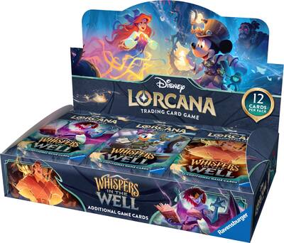 Disney - Lorcana: Whispers in the Well Booster Box - 24 Packs (288 Lorcana Cards) Disney - Lorcana: Whispers in the Well Booster Box - 24 Packs (288 Lorcana Cards)