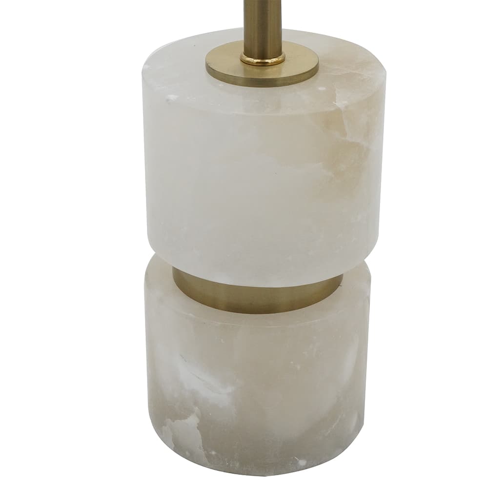 Back. Luckbyte - 10x34 Inch Ipori Alabaster Metal Buffet Lamp.