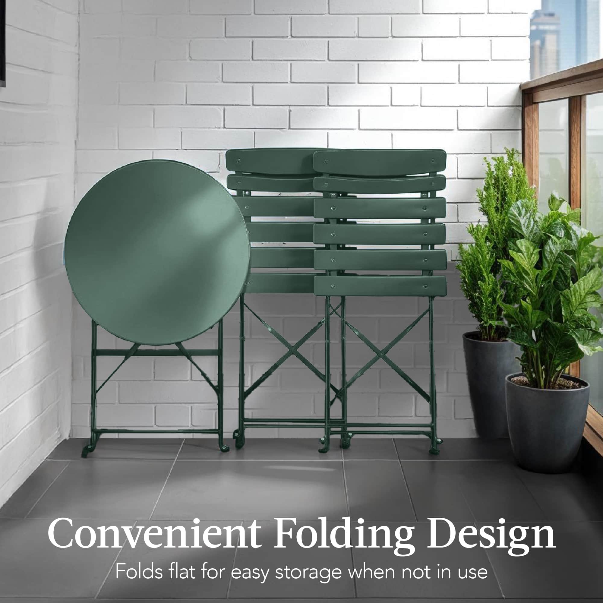 Convenient Folding Design
Folds flat for easy storage when not in use