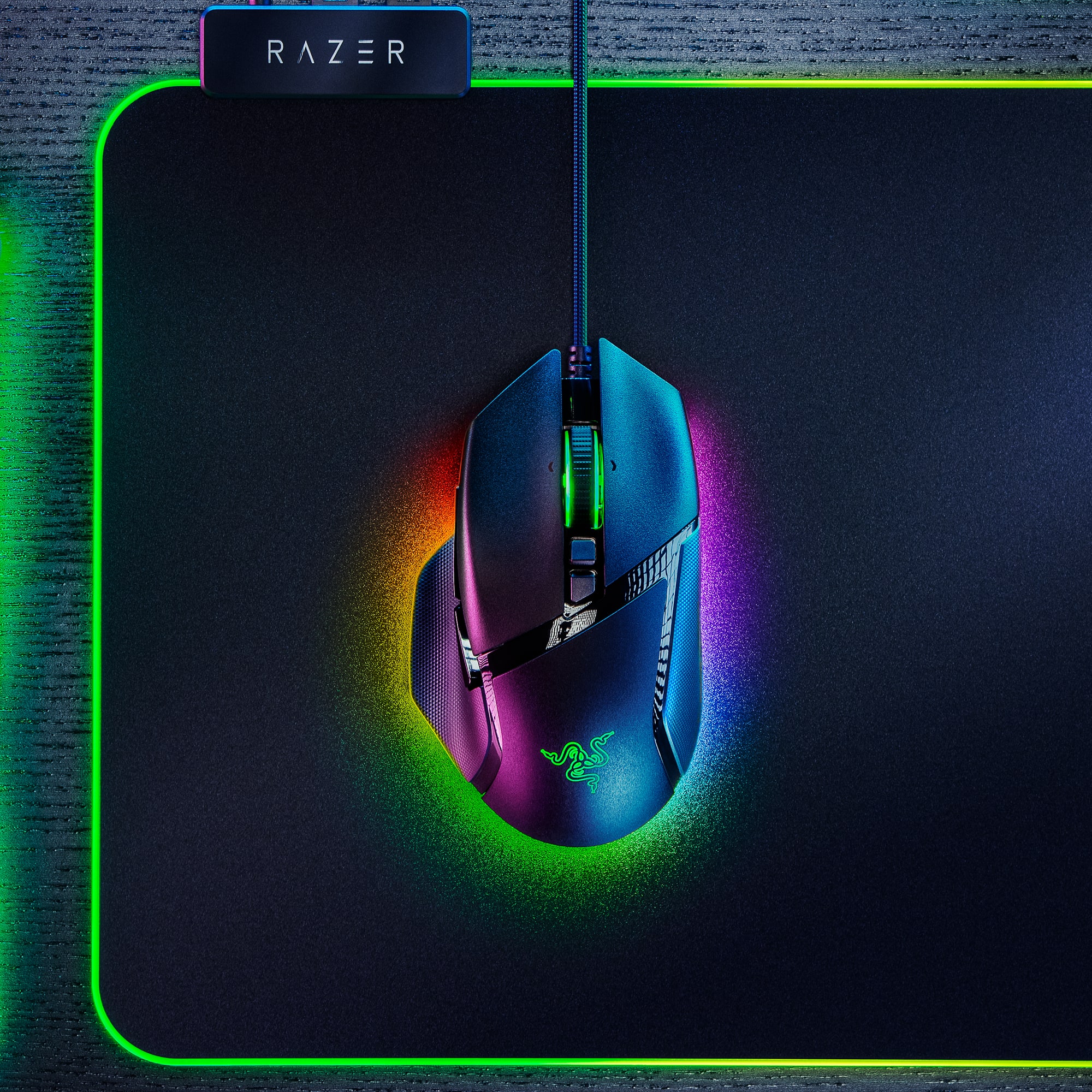 Alt View 13. Razer - Basilisk V3 Optical Gaming Mouse with Chroma RBG Lighting - Black.