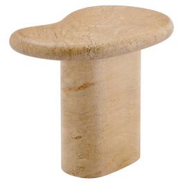 Outdoor Escape - Outdoor Side Table, Textured Faux Surface, Neutral Finish, Indoor Or Outdoor Use - Gray