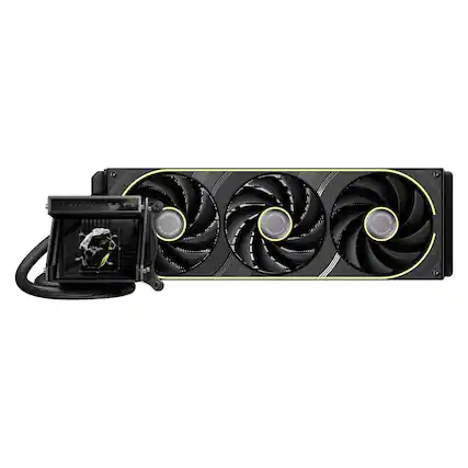 Front. TRYX - HOLO ARGB 360mm Holographic AIO Liquid Cooler - Black.