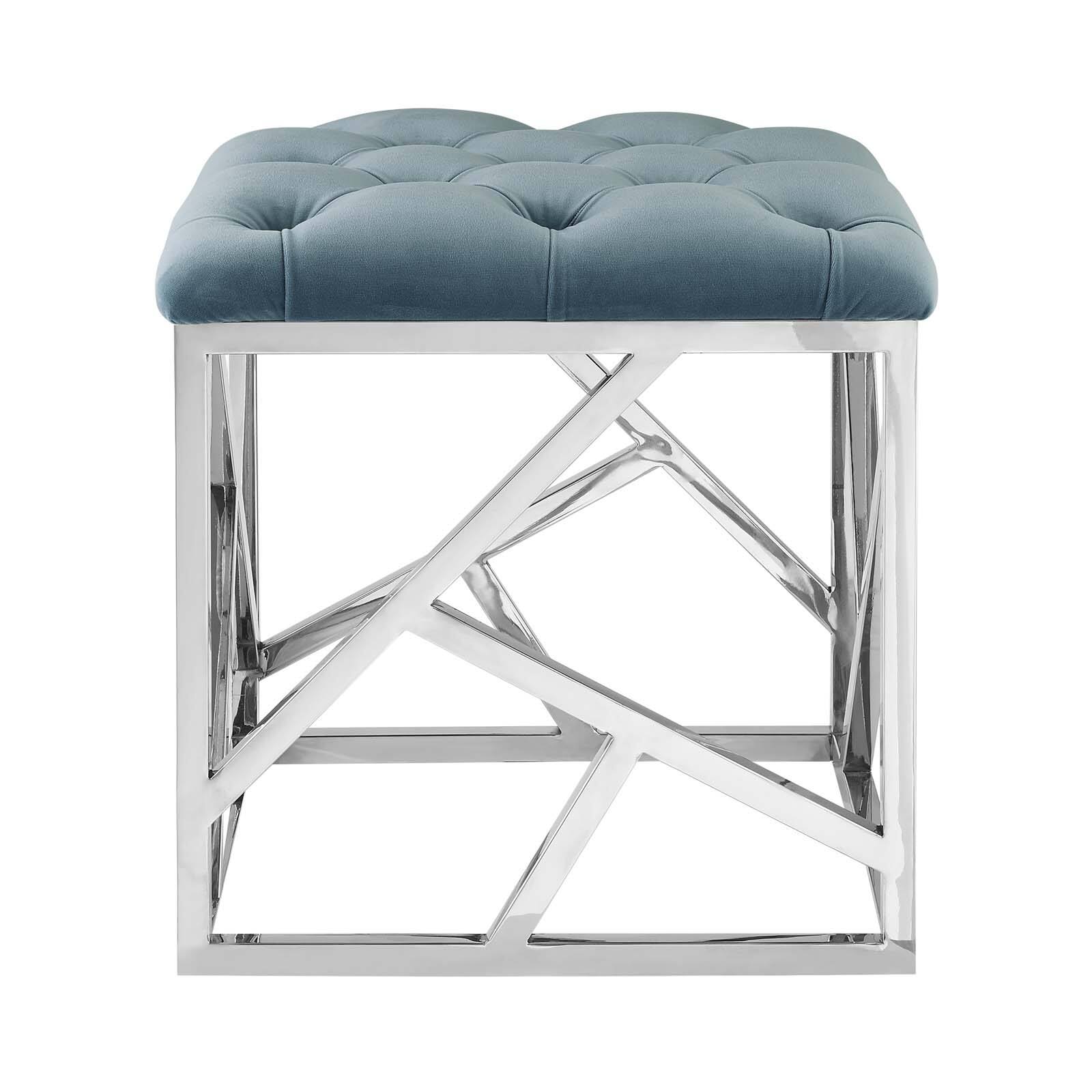 Alt View 1. Modway - Intersperse Ottoman by Modway - EEI-2866-SLV-SEA.