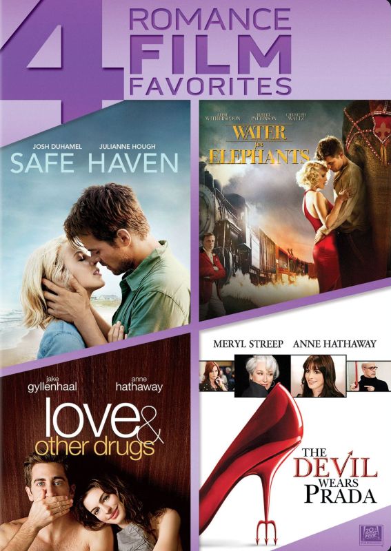  Safe Haven/Water for Elephants/Love &amp; Other Drugs/The Devil Wears Prada [4 Discs] [DVD]