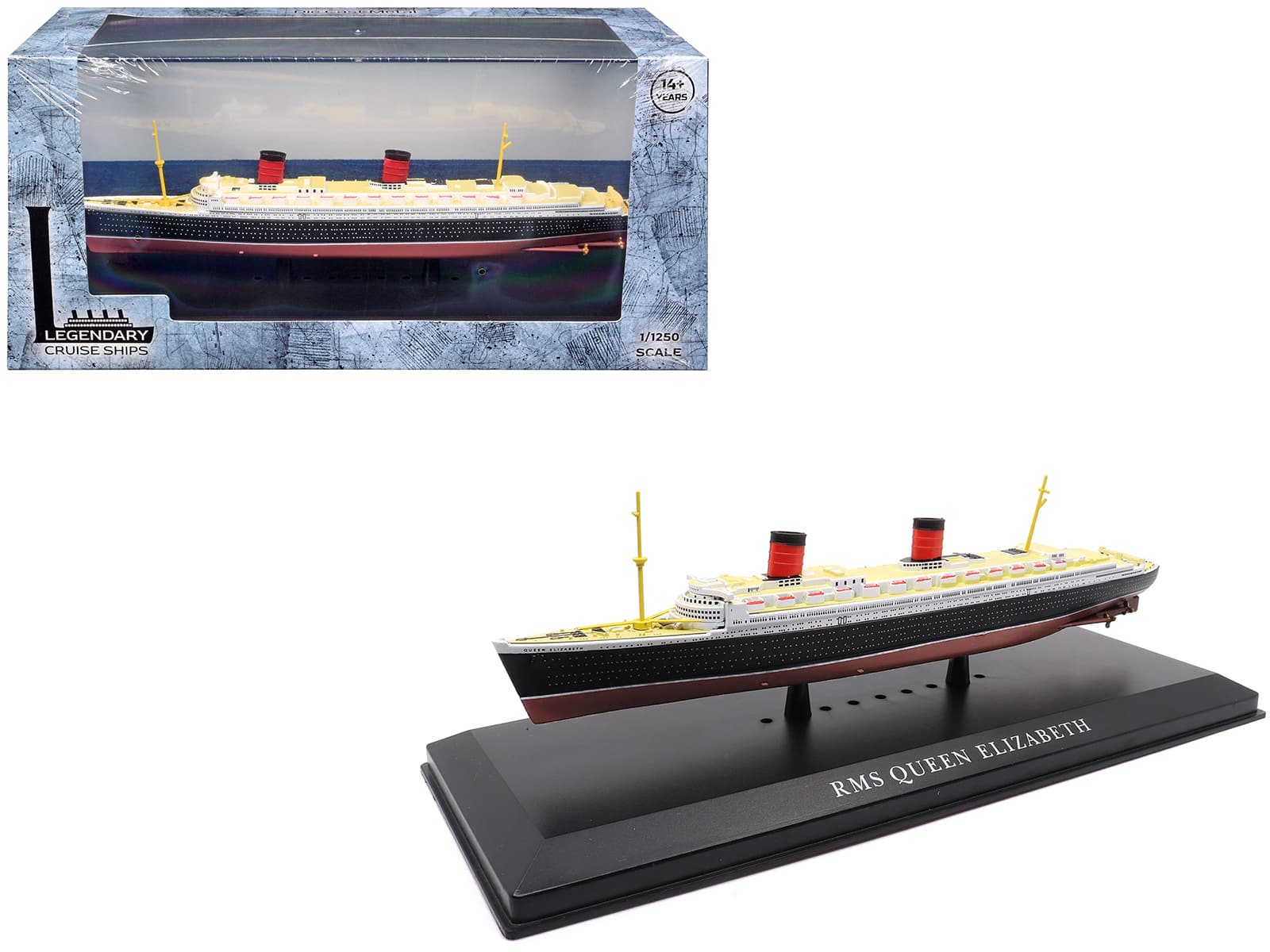 Panzerkampf - RMS Queen Elizabeth Passenger Ship 1/1250 Diecast Model by Legendary Cruise Ships price history on PriceWatchPro