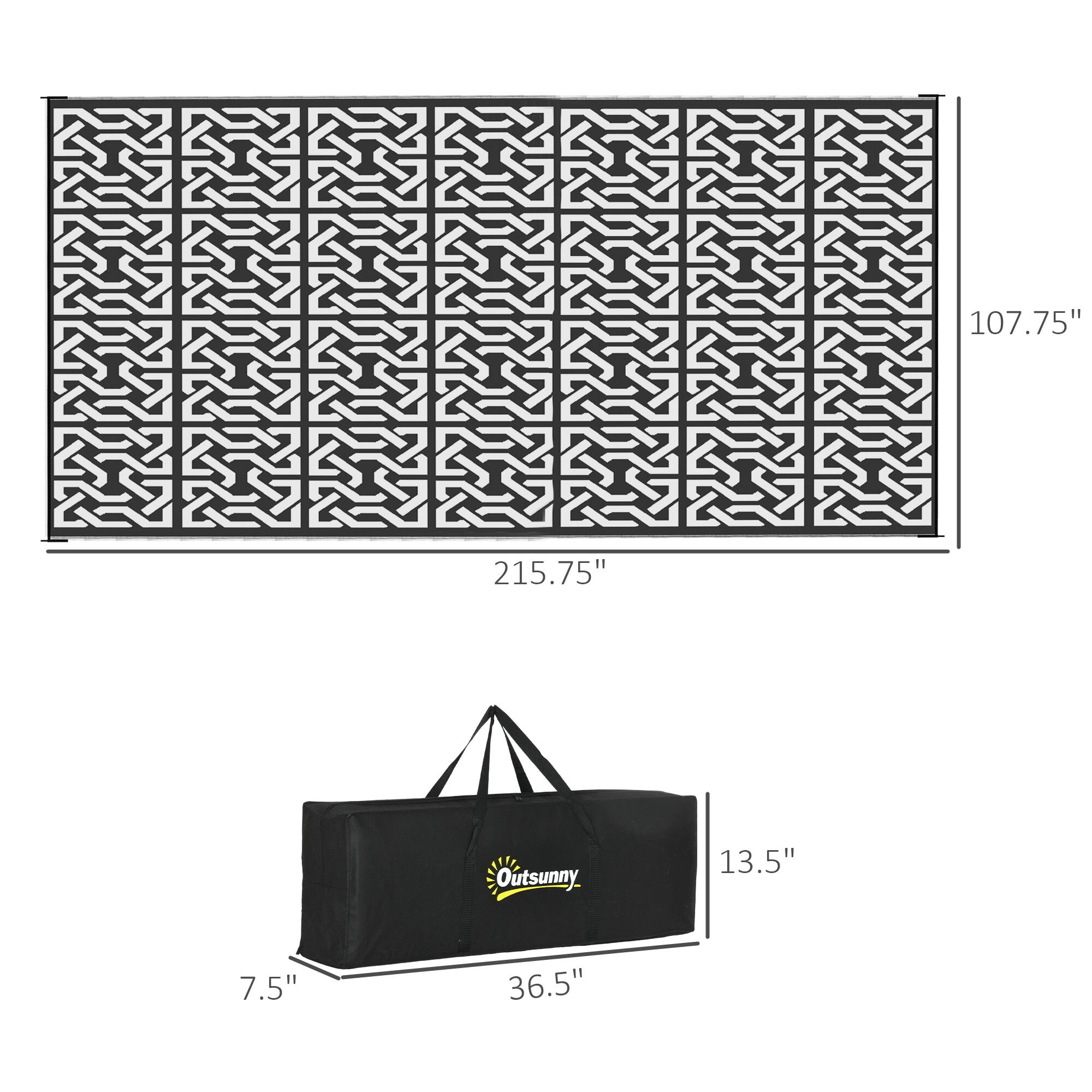 107.75", 215.75", 13.5", 7.5", 36.5"