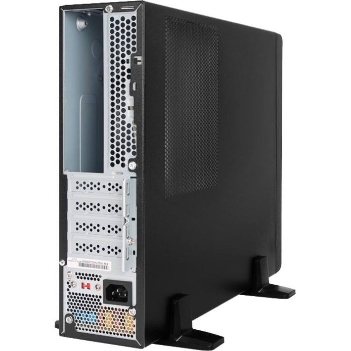 Alt View 2. In Win - In Win Computer Case - Ultra Small - Black - 5 x Bay - 1 x 300 W - Power Supply Installed - Micro ATX, Mini ITX - Black.