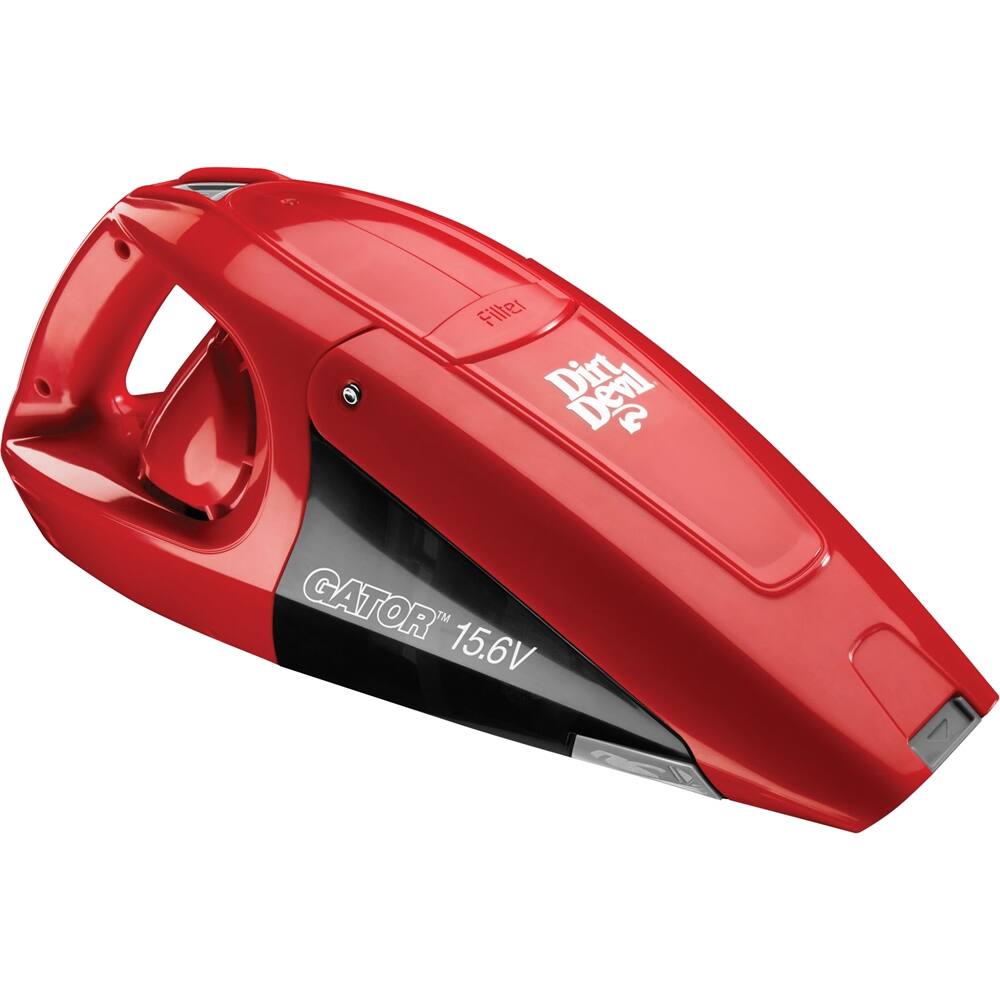 Front. Dirt Devil - Gator Bagless Cordless Hand Vac - Red.