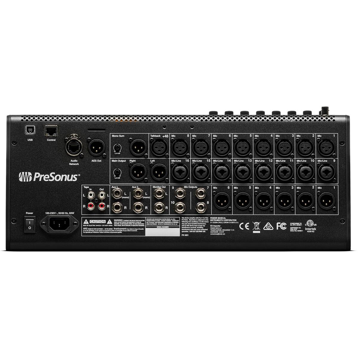 PreSonus Tape - L a - S - -e -W Our L K - Lrva Ac - L  E Montu  L L - R R g 1O - A 7 4 M E i . 5 - 4 M 3 M 3 - 1  CAENNI - - CONPORATIN CE FC I E Intertek