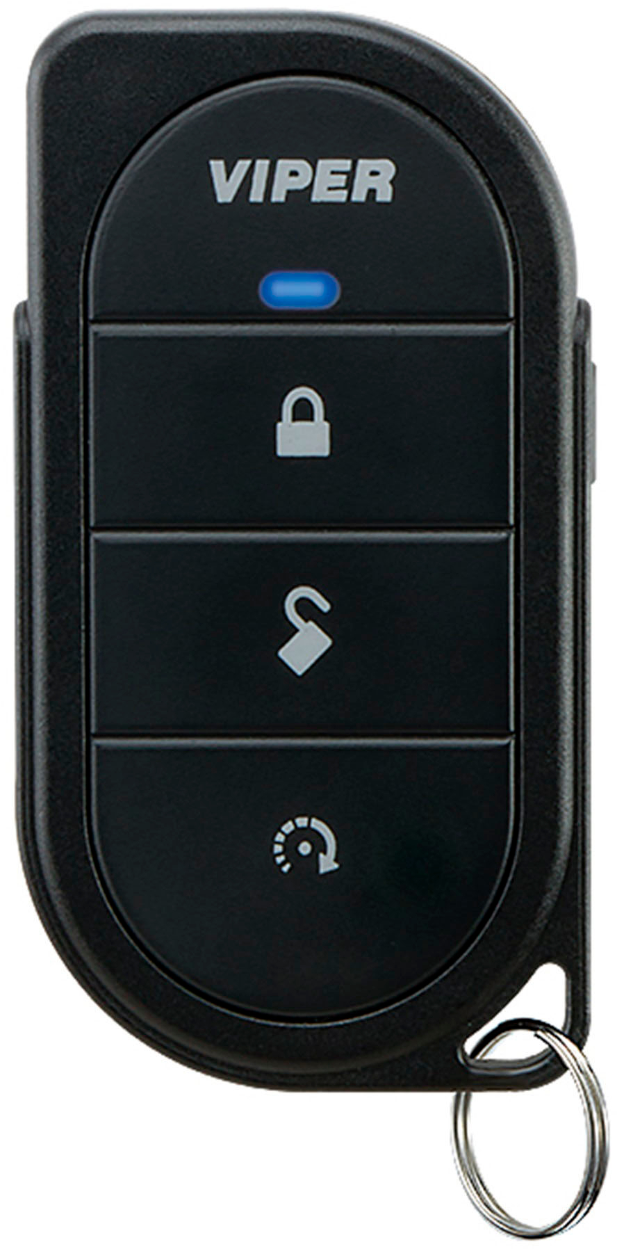 Angle View: Replacement Remote for Select Viper Remote Start Systems - Black/Silver