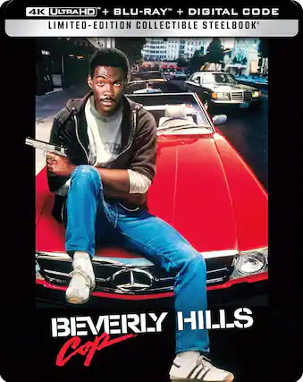 Front. Beverly Hills Cop (Steelbook) - 4K Blu-Ray.