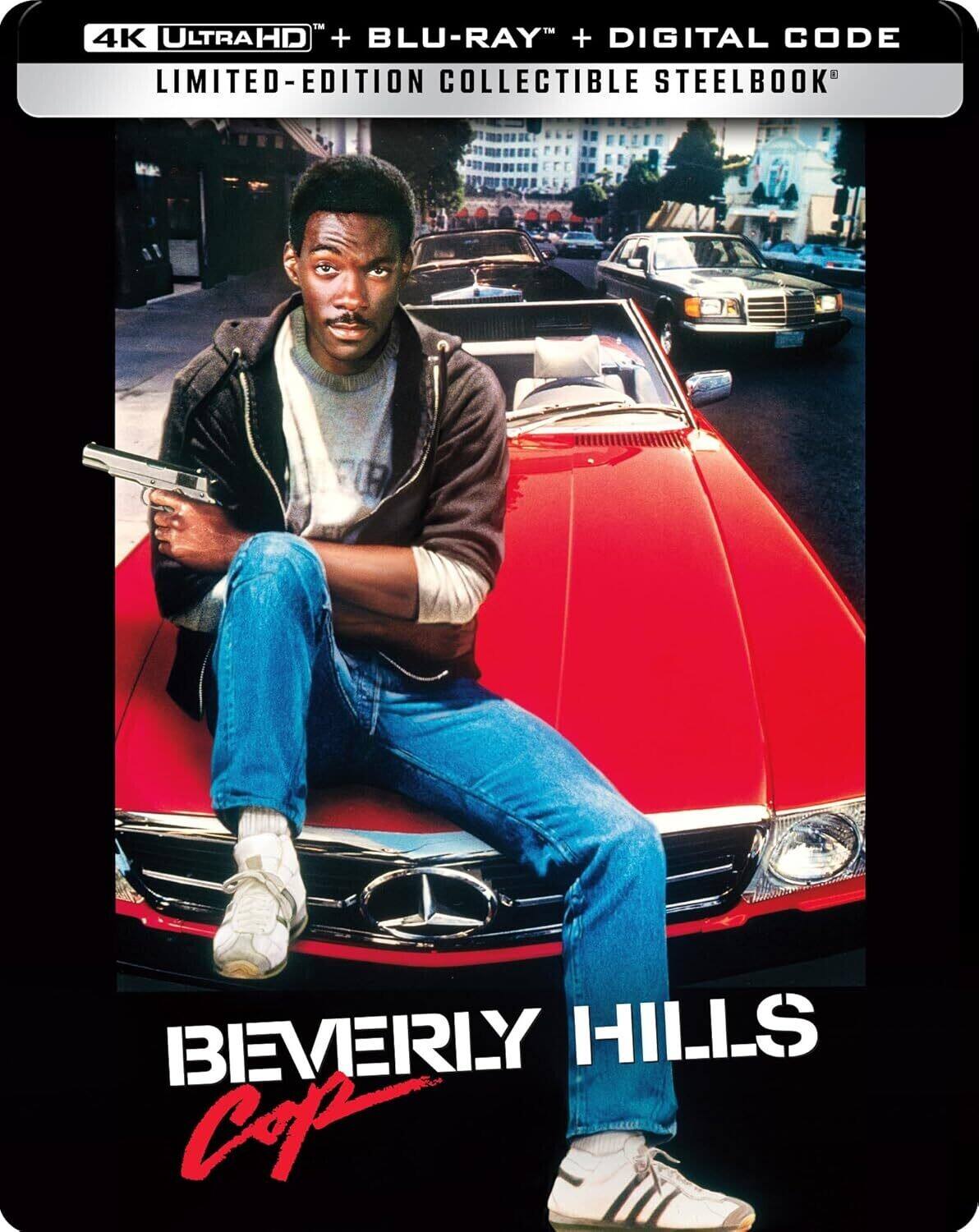 Front. Beverly Hills Cop (Steelbook)   - 4K Blu-Ray.
