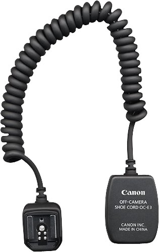 Vivitar Off Shoe Flash Cord for Canon OC-E3 383 283 60D 50D 40D 30D 7D 5D 