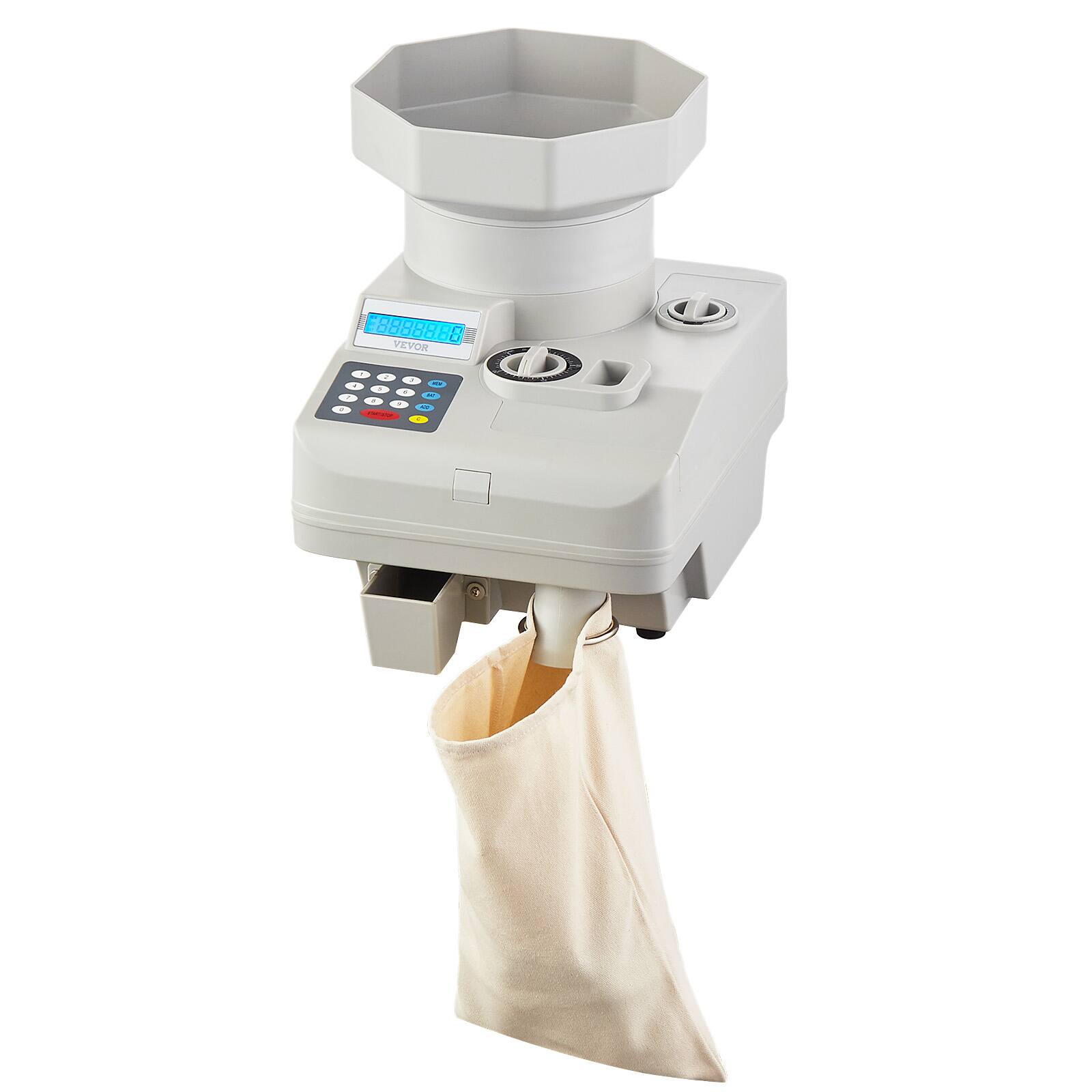 Coin Counter, Professional Coin Sorter with LED Display Holds up