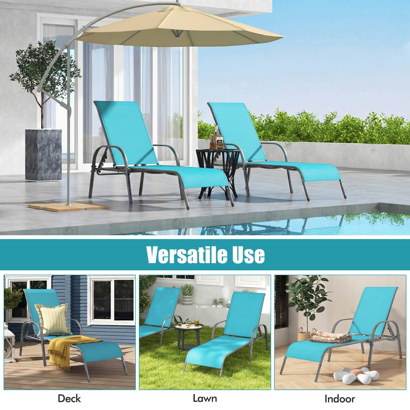 Versatile Use

Deck  
Lawn  
Indoor