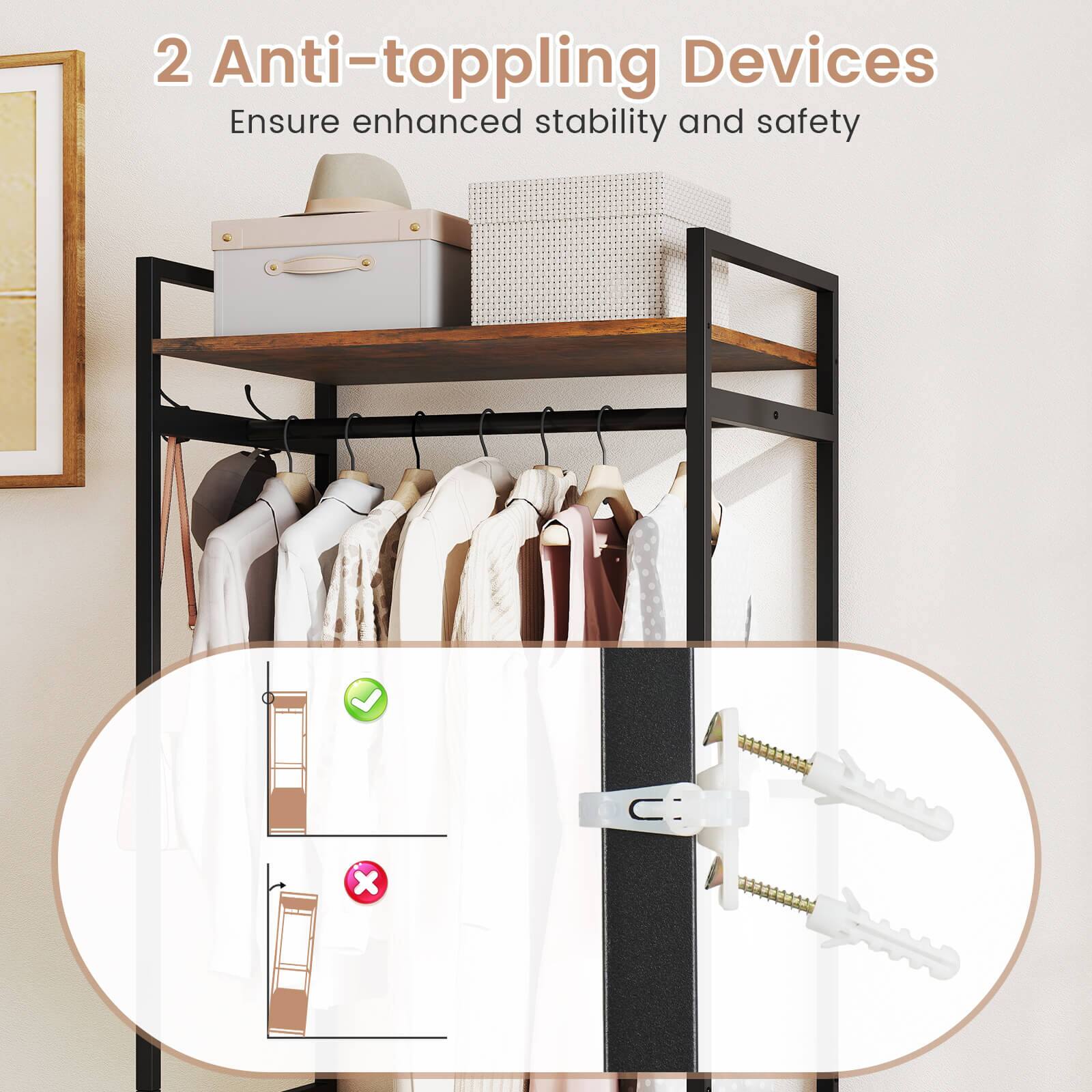 2 Anti-toppling Devices  
Ensure enhanced stability and safety