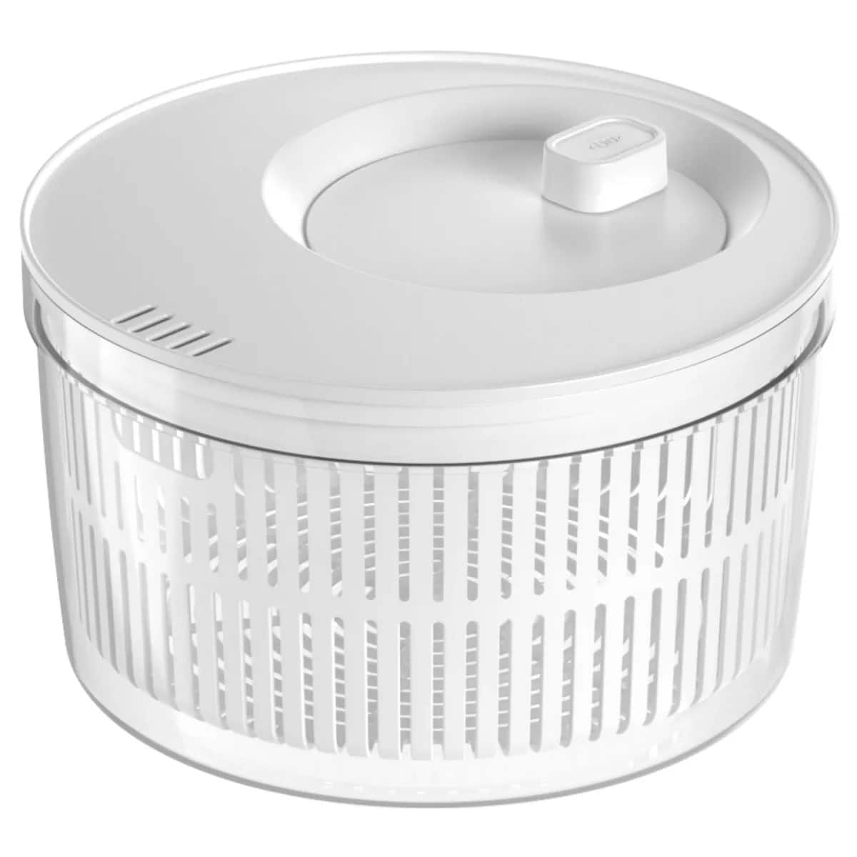 OU - Salad Spinner Clear 5.8 qt - Vegetable Washer, Lettuce Dryer with Bowl, Lid & Storage Container