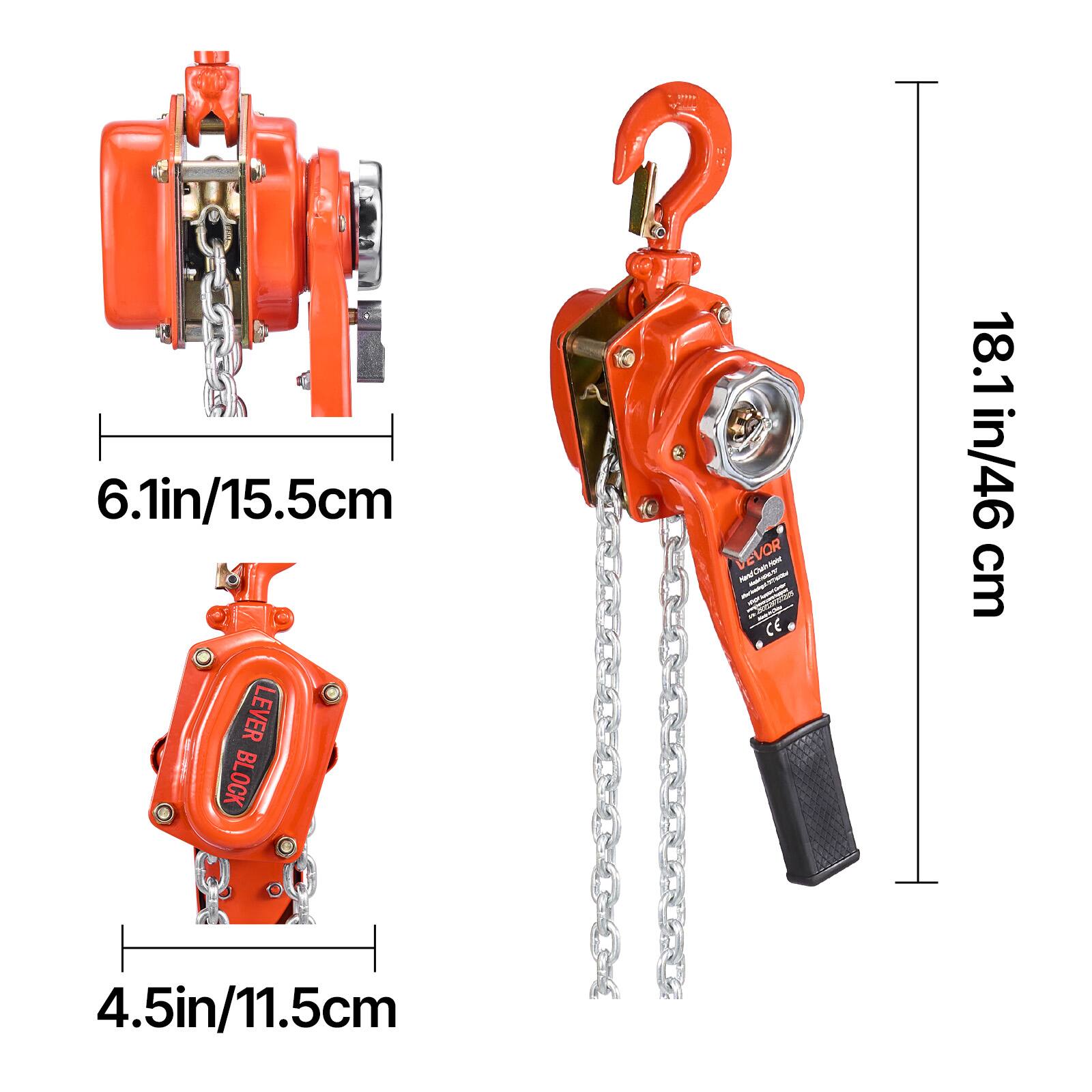 6.1in/15.5cm  
18.1in/46cm  
4.5in/11.5cm