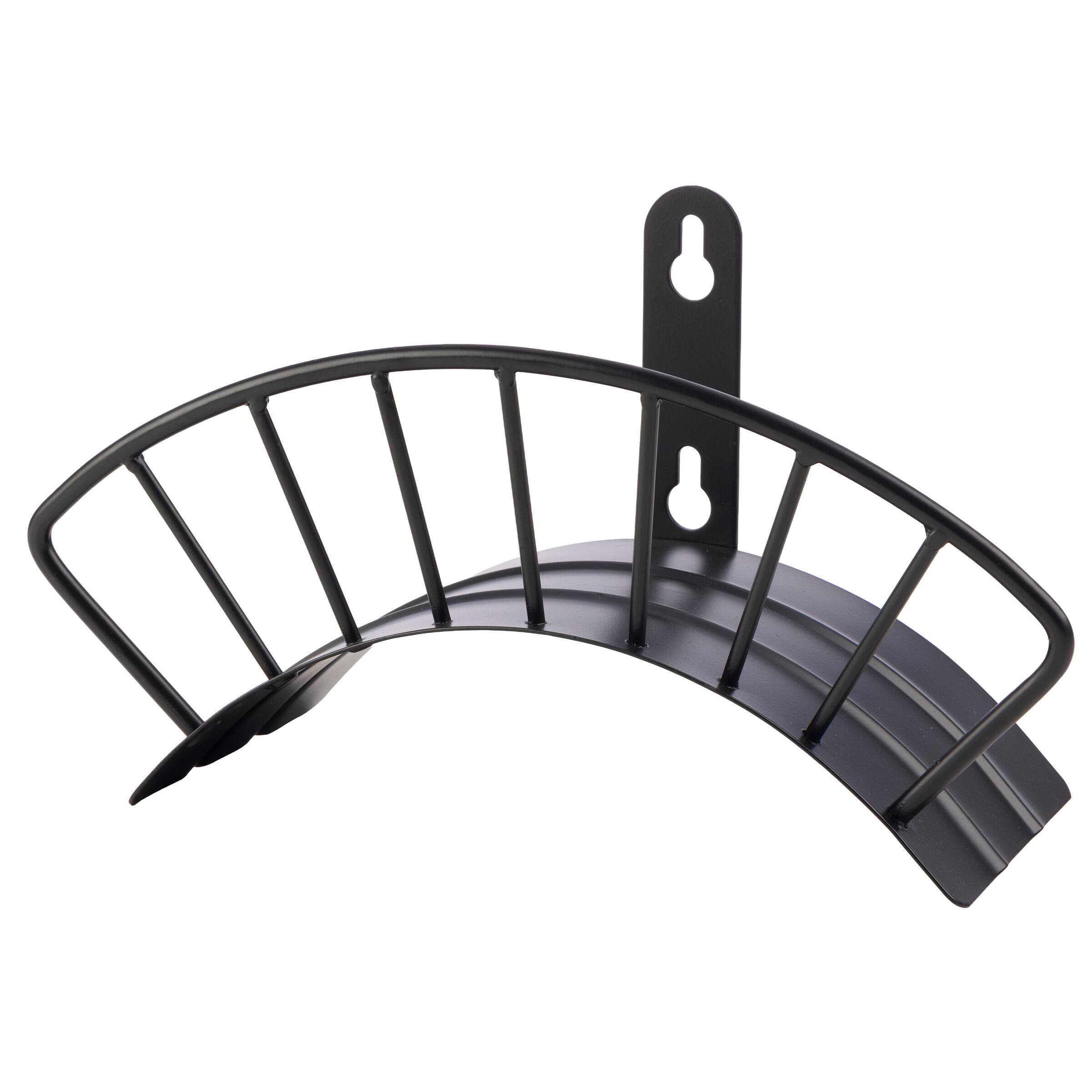 Front. Pure Garden - Garden Hose Holder Wall Mount - Rust-Resistant Steel Outdoor Water Hose Hanger Hook for 100ft of 5/8” Hosing.