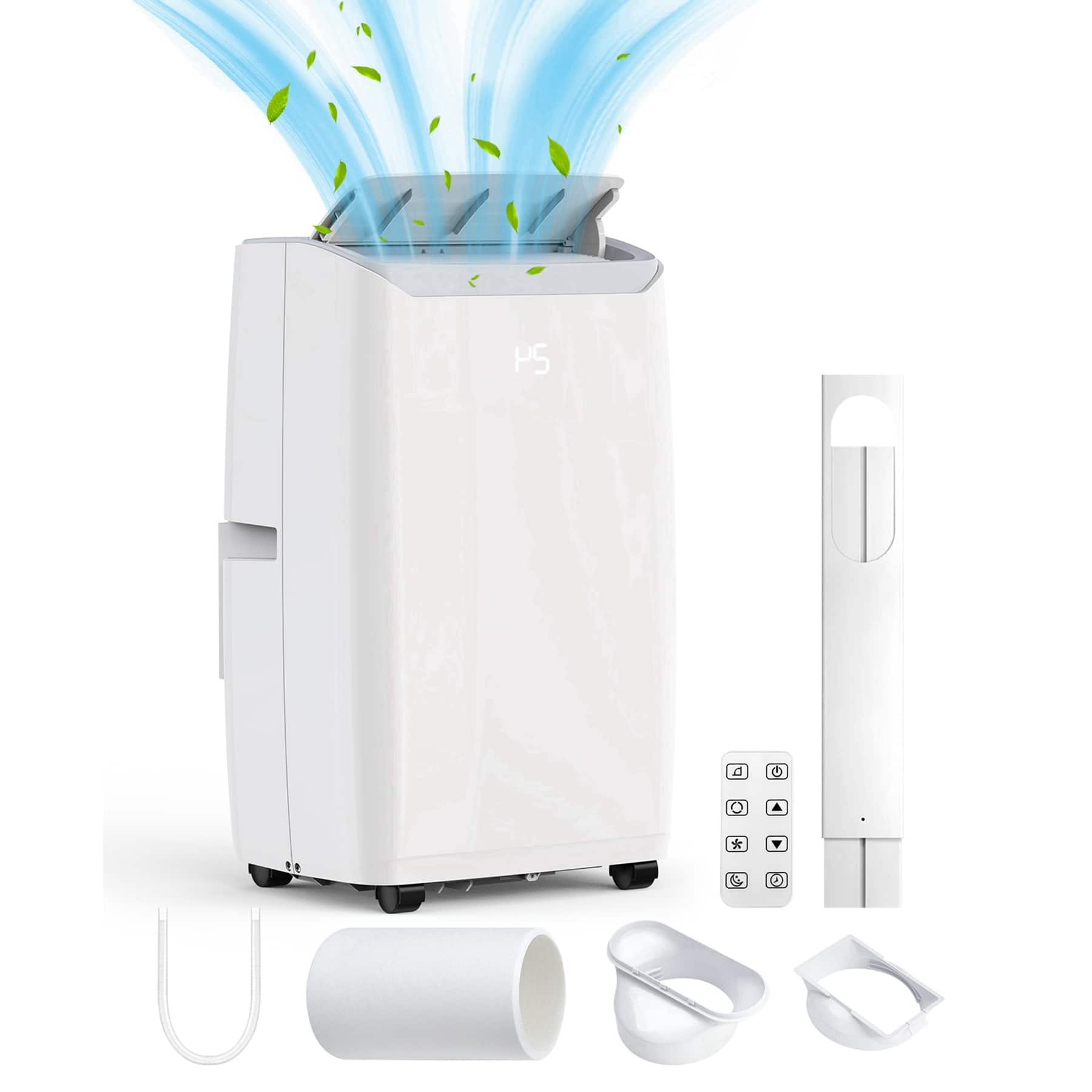 Acekool - 3-In-1 Portable Air Conditioner 9200 BTUs (14,000BTU ASHRAE) Quiet AC Unit with Window Kit - White