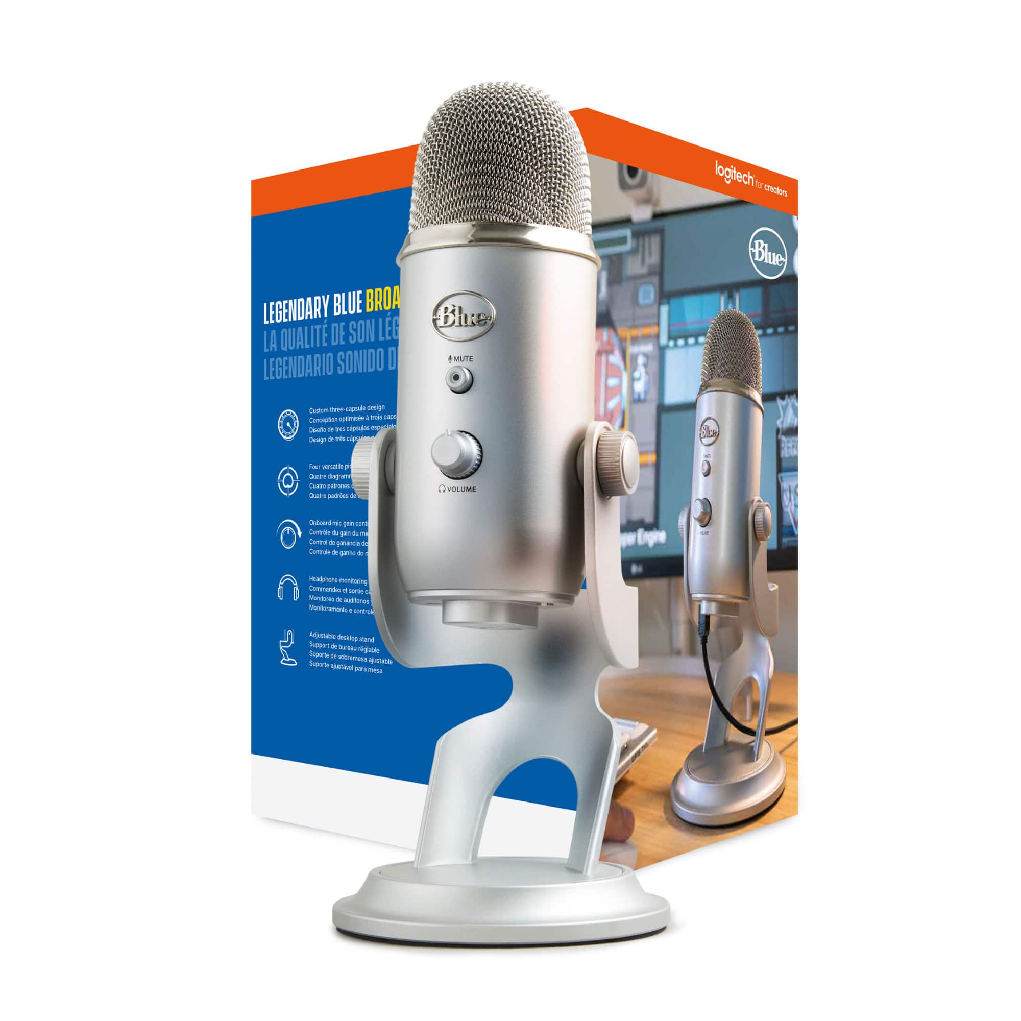 Blue Microphones Blue Microphone Yeti USB Mic (Silver) with