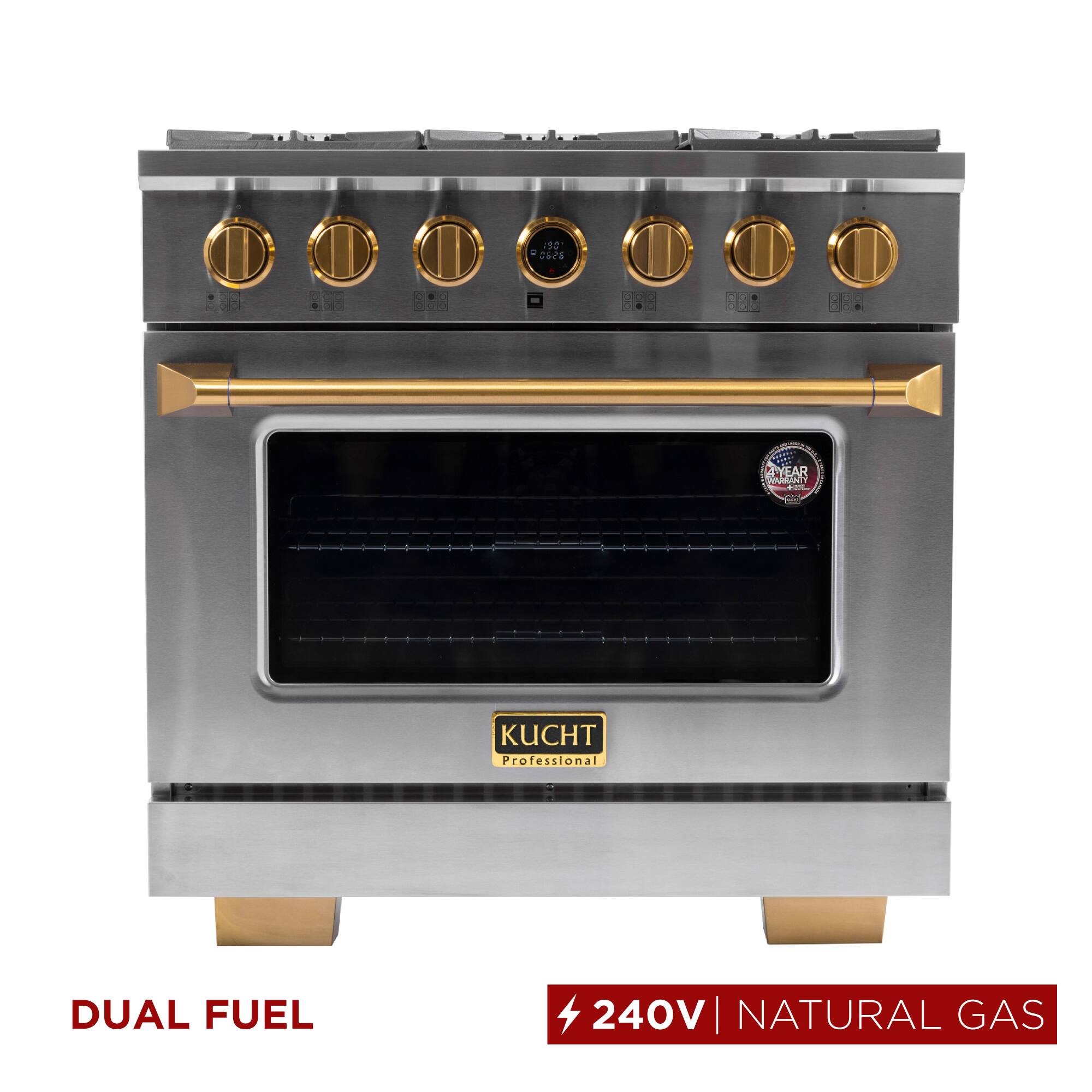 112 - 3625 3 8* 000 35* HE. TYEAR AEANTY de AS KUCHT Professional DUAL FUEL 240V | NATURAL GAS

KUCHT Professional

DUAL FUEL

240V | NATURAL GAS