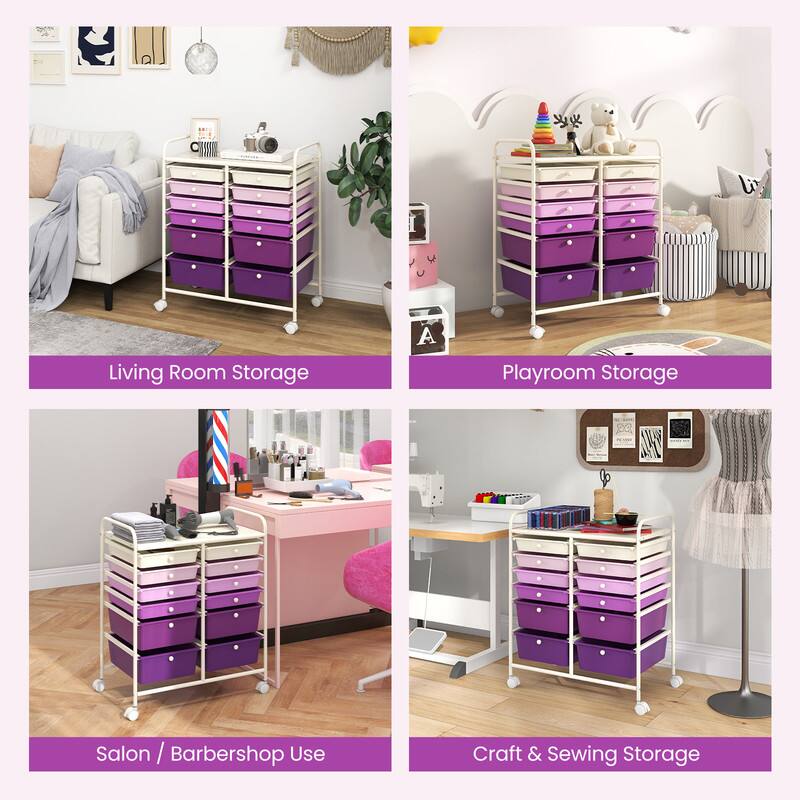 Living Room Storage  
Playroom Storage  
Salon / Barbershop Use  
Craft & Sewing Storage