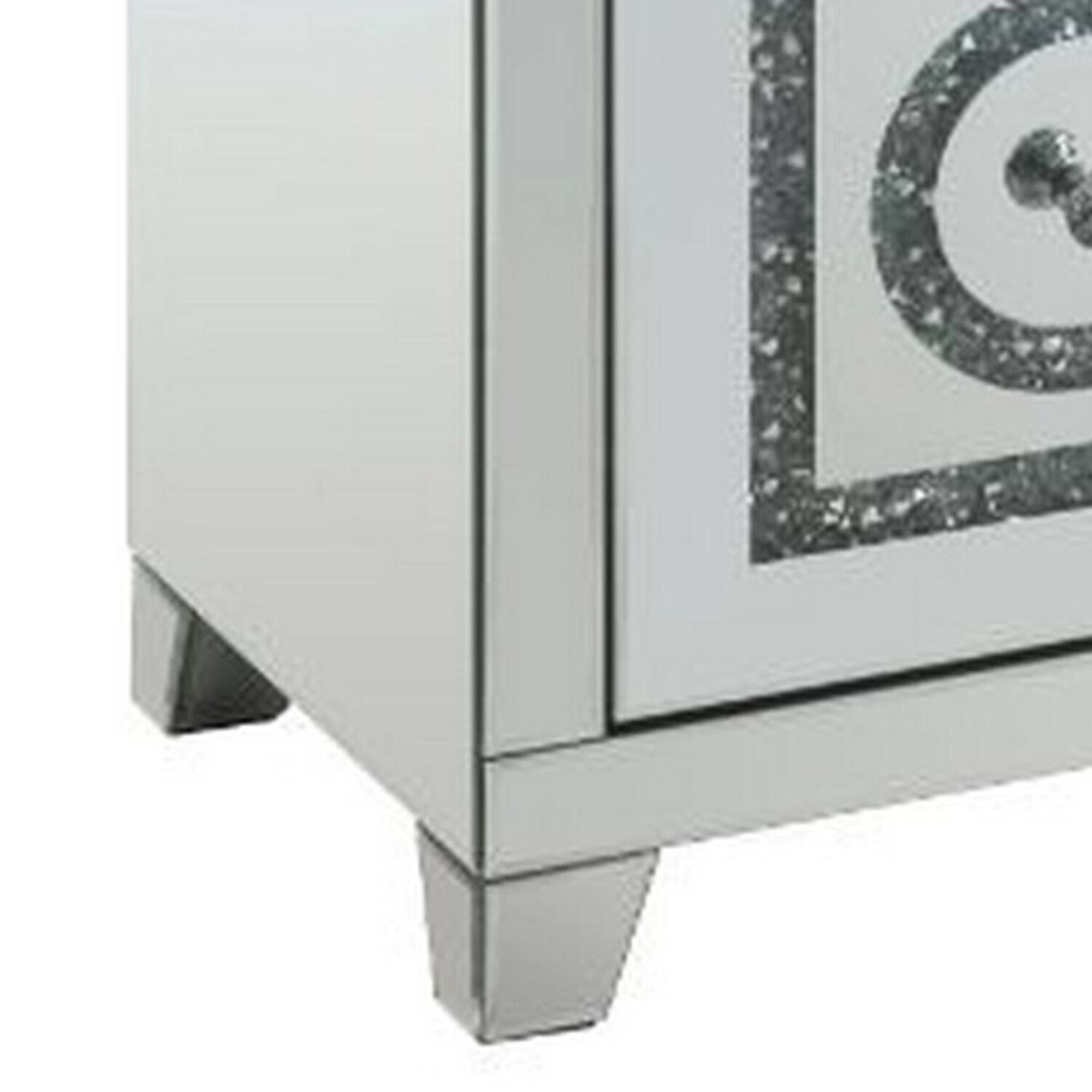 Alt View 3. Manhattan Lane - Accent Table with 2 Storage Drawers and Safety Top Feature - White.