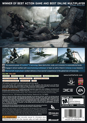 Battlefield 3 - Xbox 360 Game 14633197372