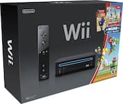  Wii Black Console with New Super Mario Brothers Wii and Music  CD : Video Games